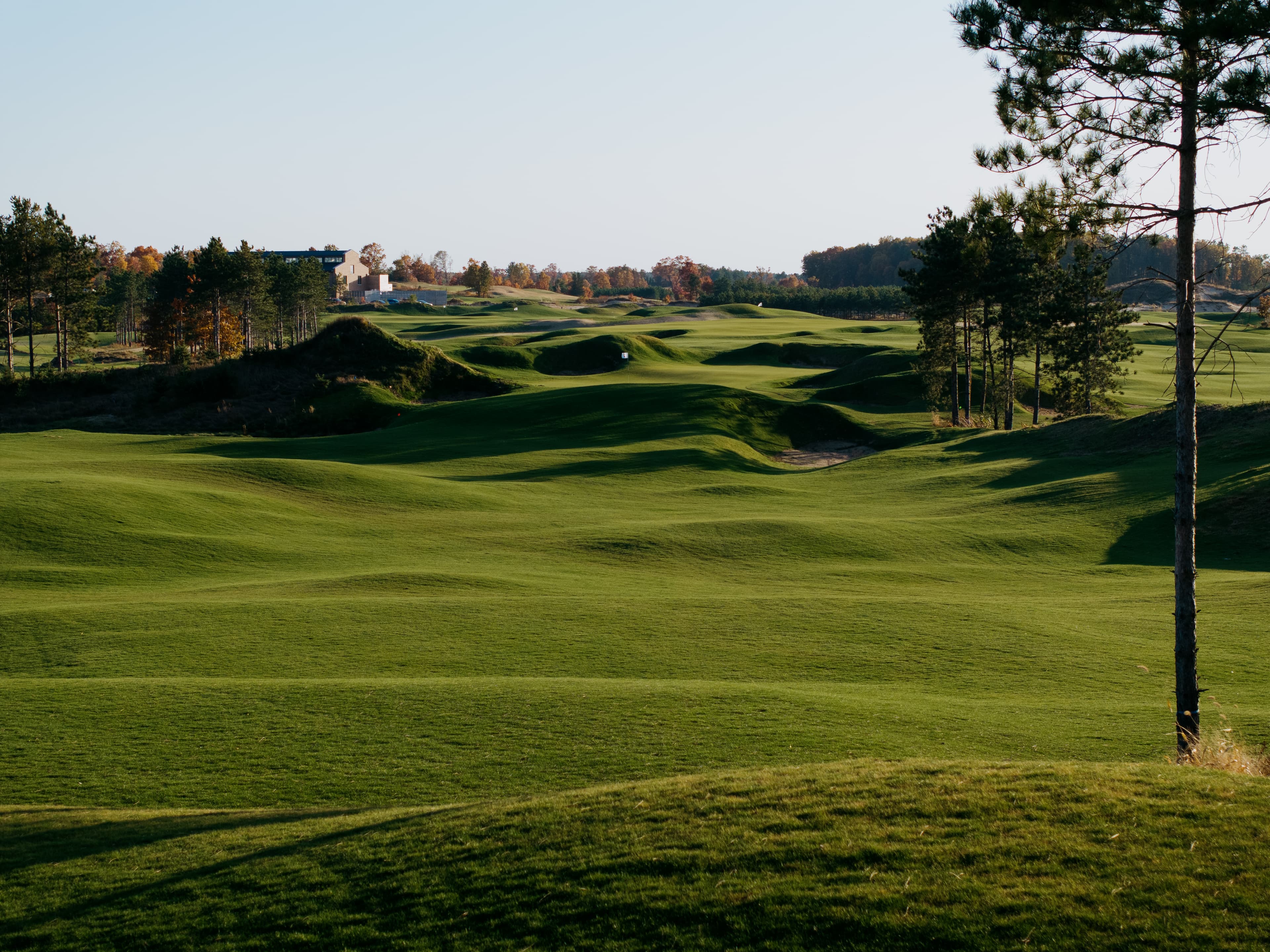 The Commons par-3 course at Sand Valley surrounded by native Wisconsin landscape