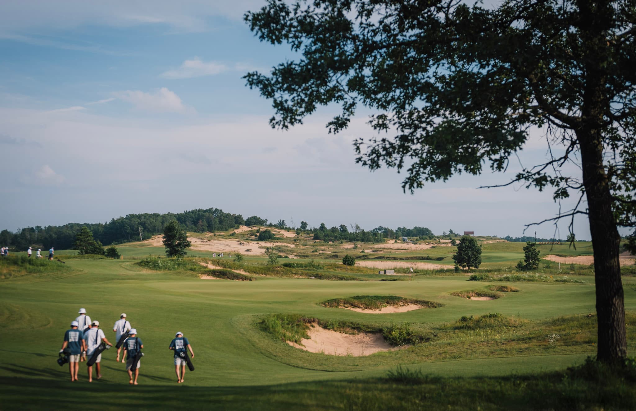 The Sandbox short course at Sand Valley with natural sand features and undulating greens